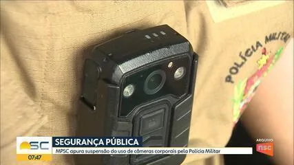 Câmeras corporais da PMSC — Foto: PMSC/ Divulgação